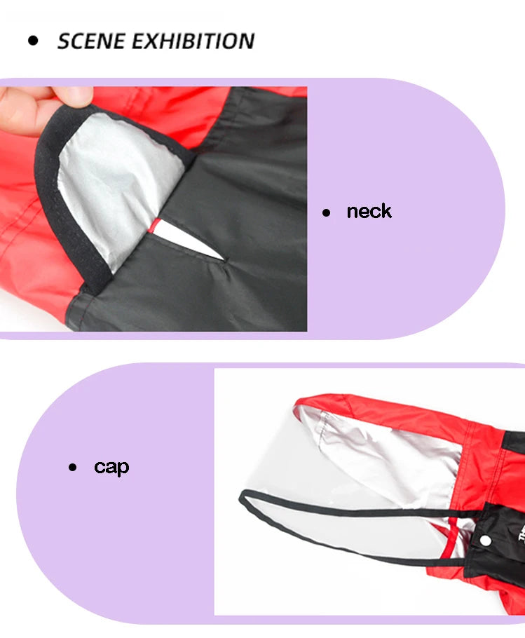Dog Face Raincoat Jumpsuit