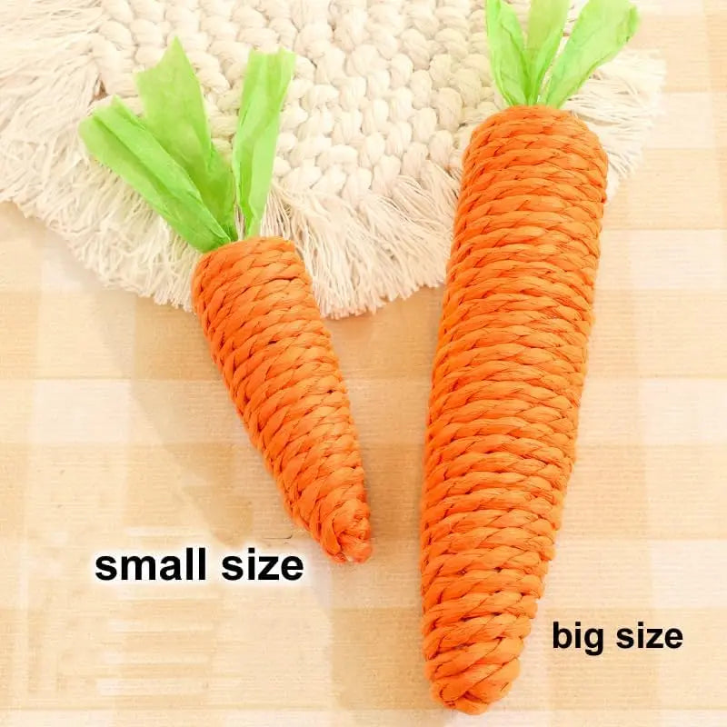 Carrot Cat Teether Toy