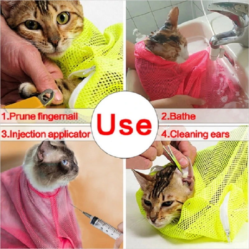 Mesh Cat Grooming Bag