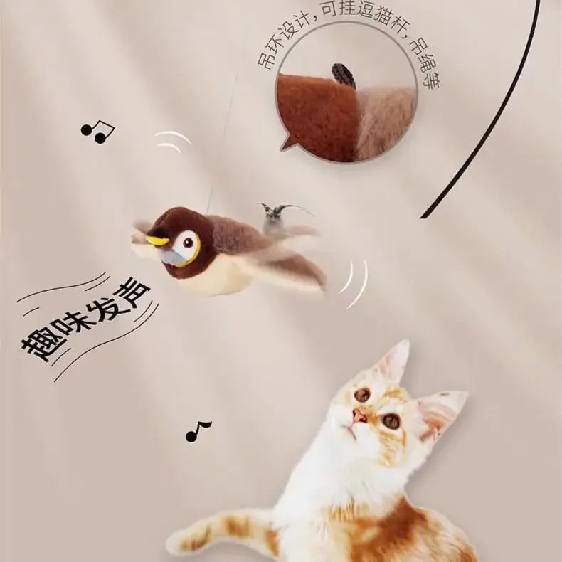 Electric Catnip Bird Toy