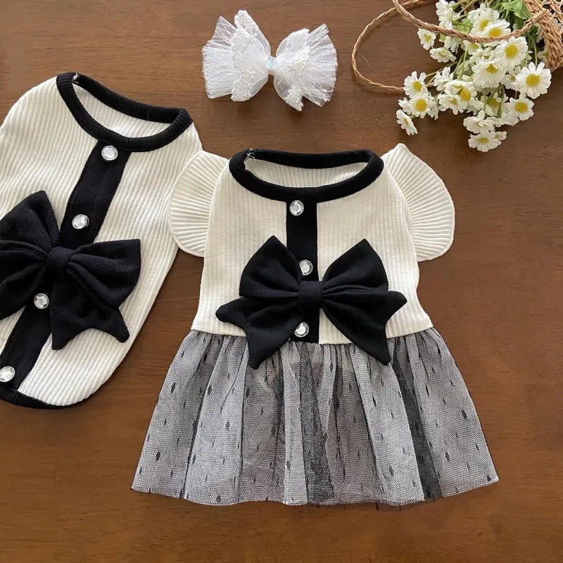 Luxury Bowknot Dog Dress