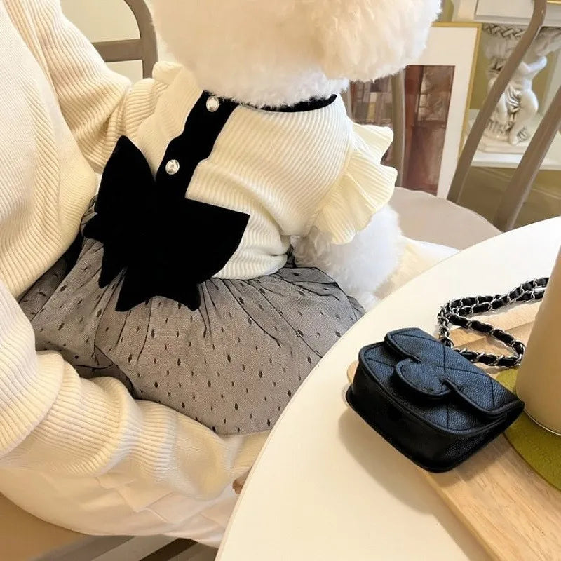 Luxury Bowknot Dog Dress