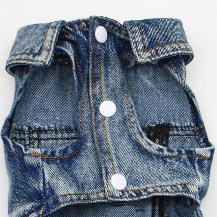 Towable Denim Dog Jacket