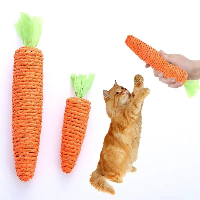 Carrot Cat Teether Toy