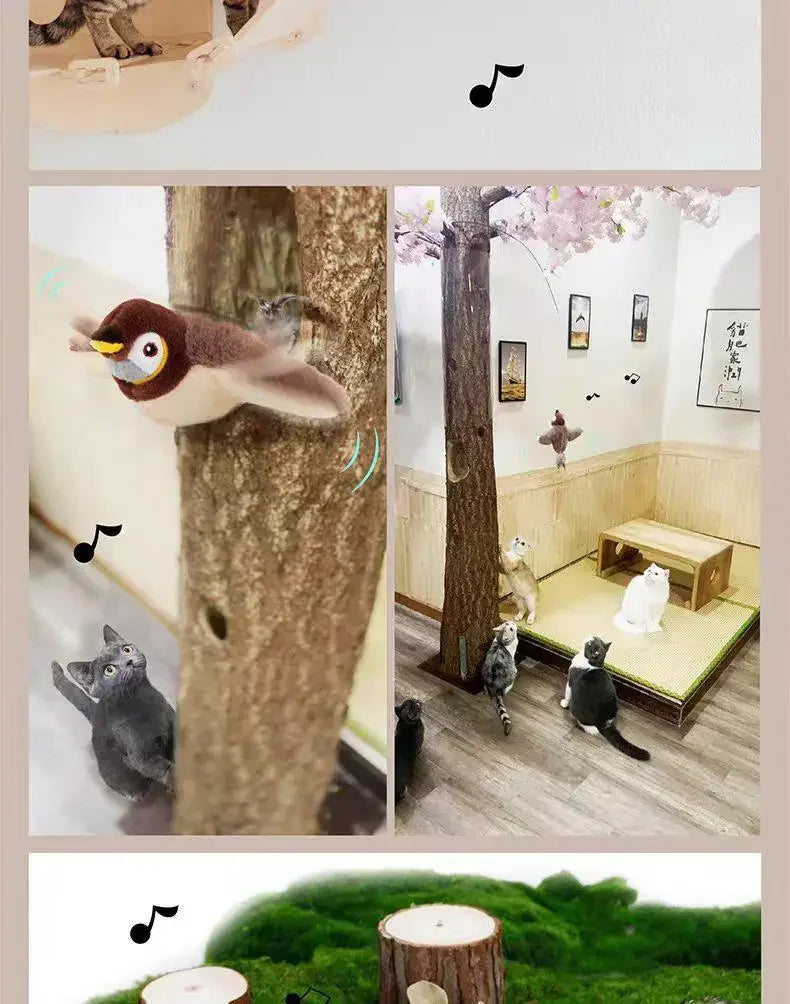 Electric Catnip Bird Toy