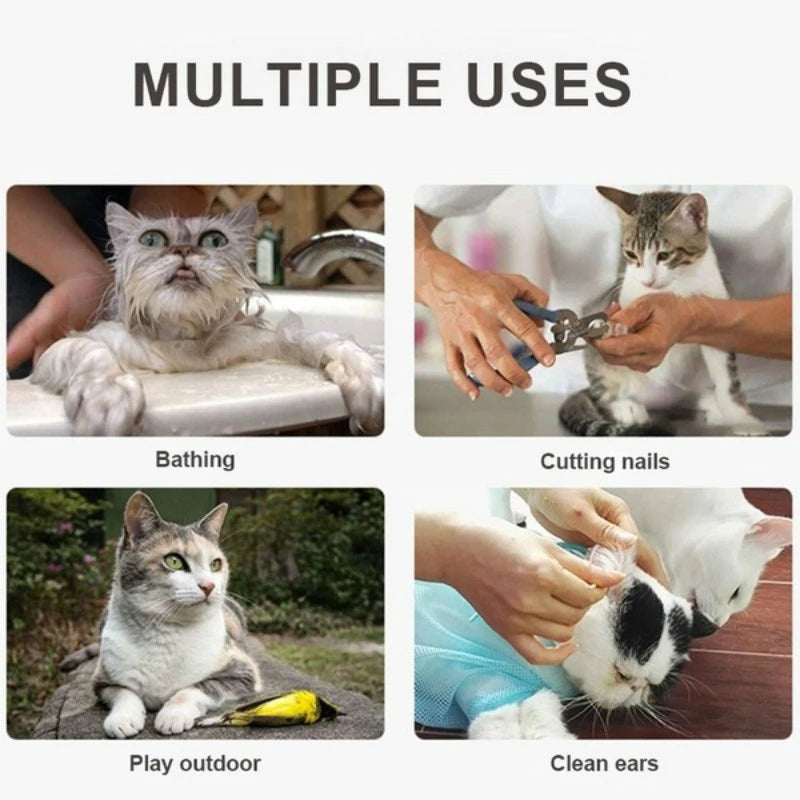 Mesh Cat Grooming Bag