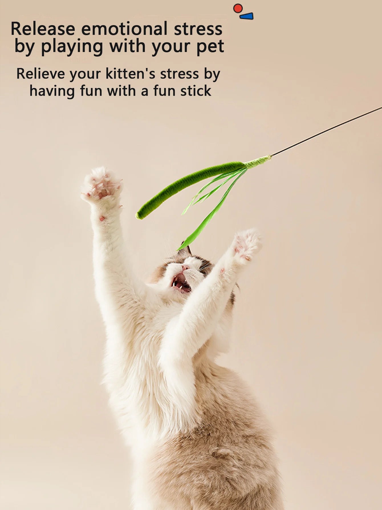 Kimpets Cat Teaser Wand