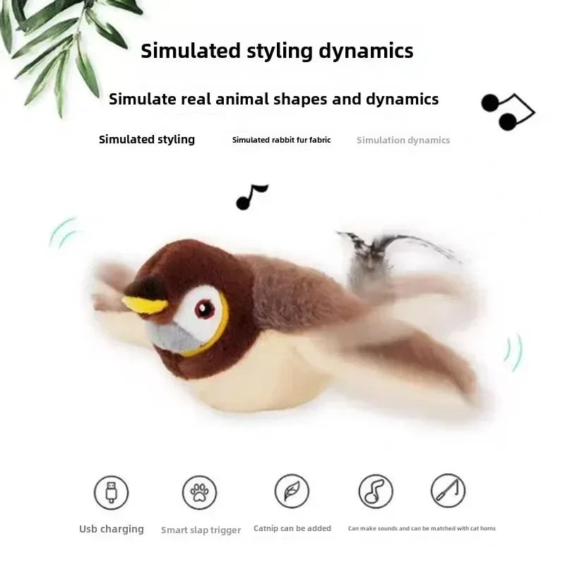 Electric Catnip Bird Toy