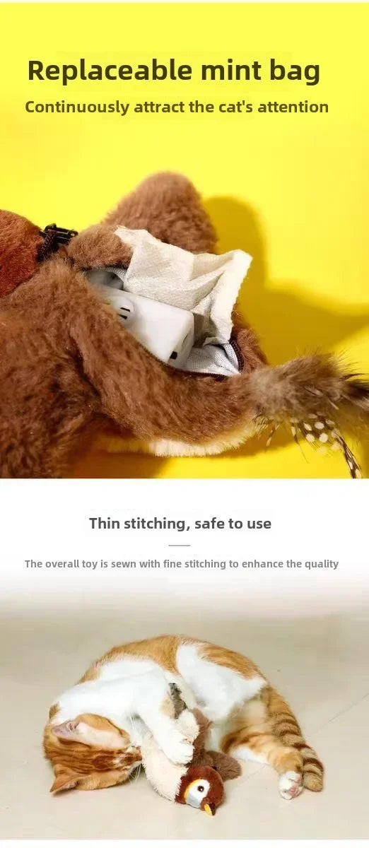 Electric Catnip Bird Toy