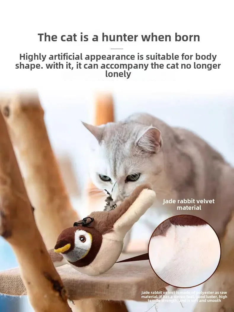 Electric Catnip Bird Toy