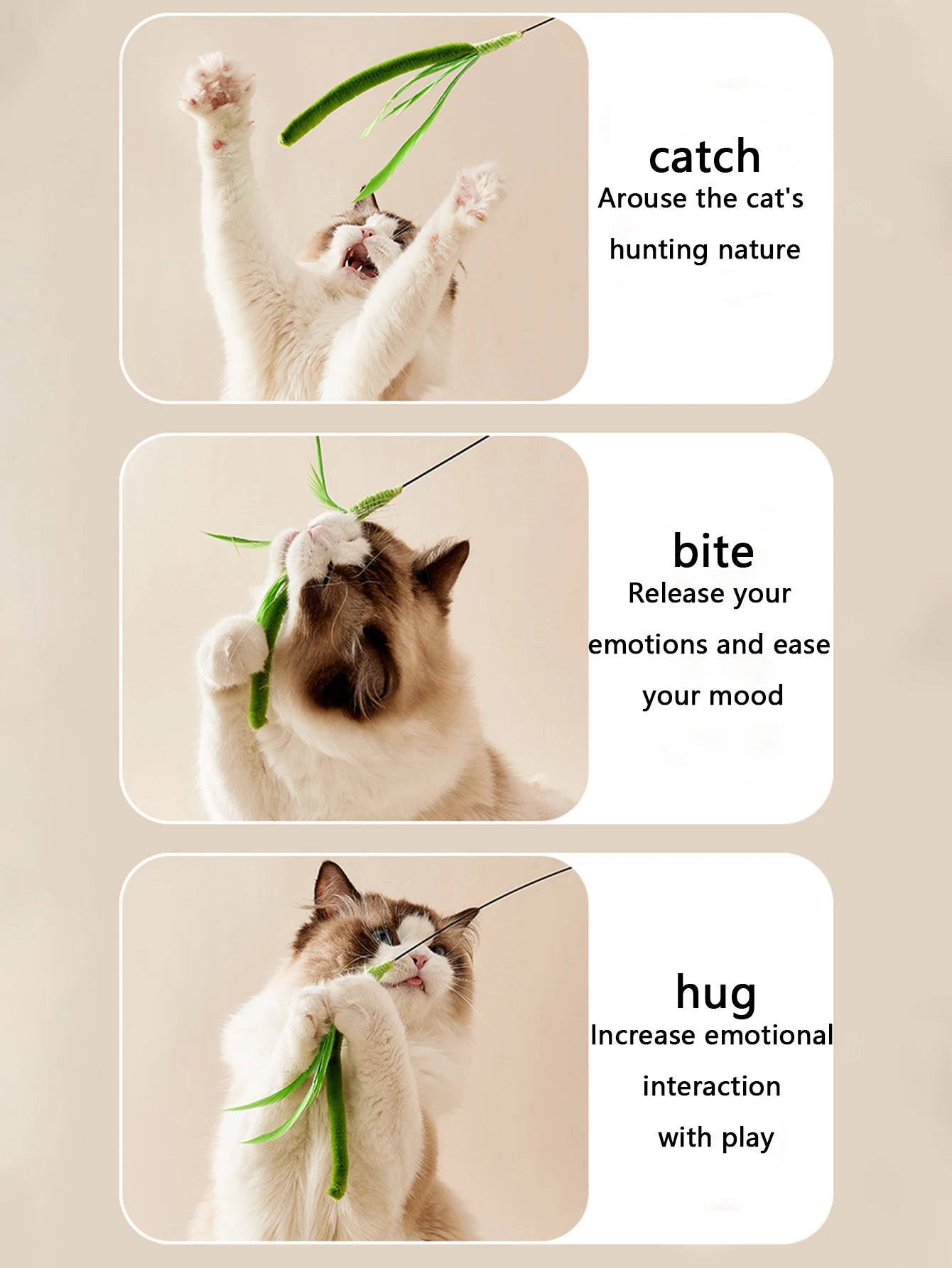 Kimpets Cat Teaser Wand