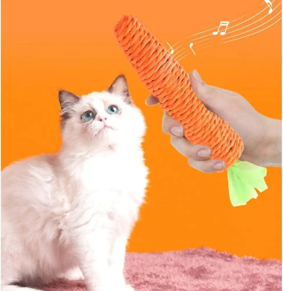 Carrot Cat Teether Toy