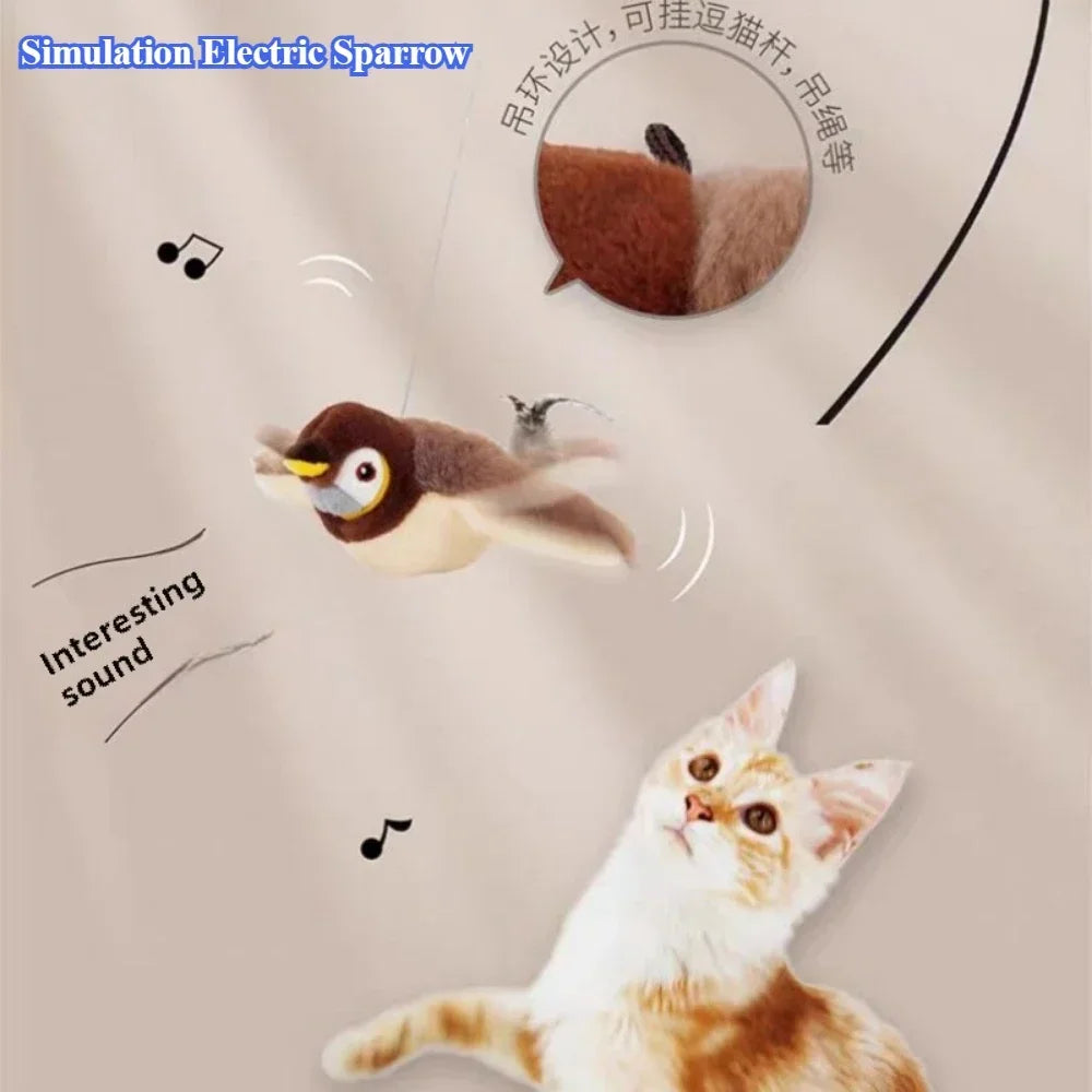Electric Catnip Bird Toy
