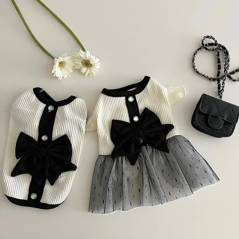Luxury Bowknot Dog Dress