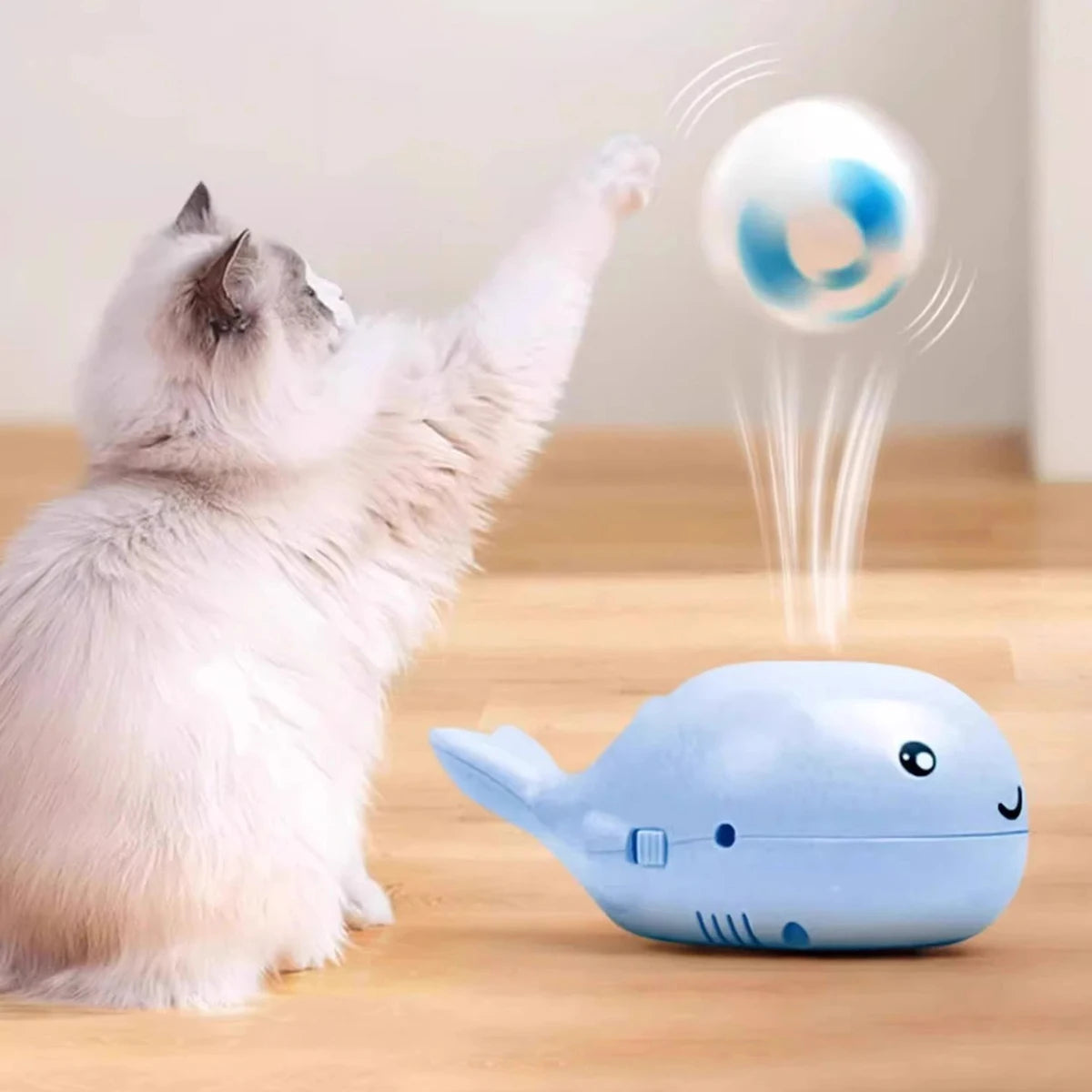 Whale Floating Cat Toy
