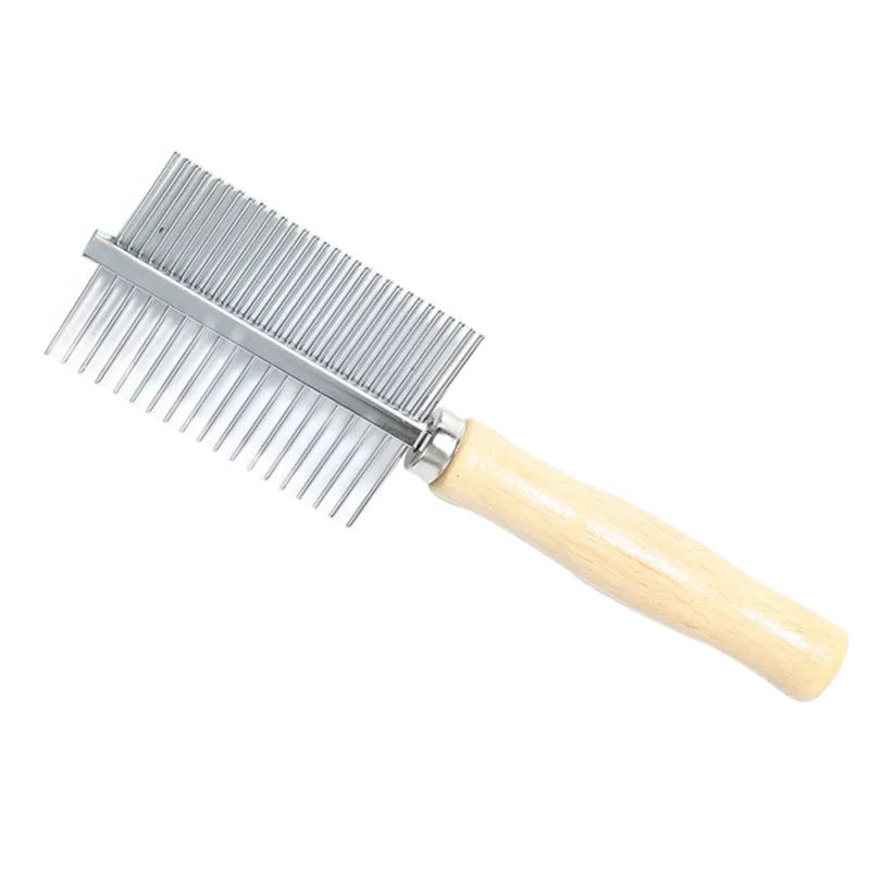 Wooden Pet Grooming Comb