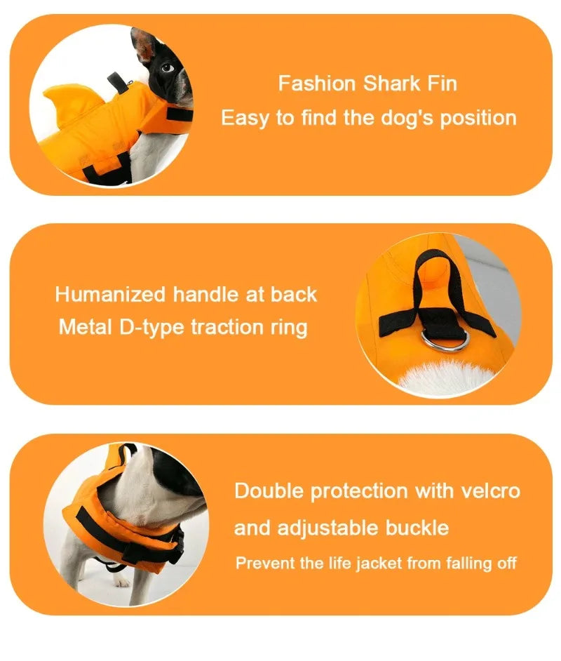 Shark Fin Dog Life Jacket