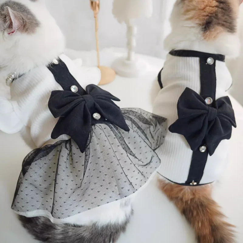 Luxury Bowknot Dog Dress