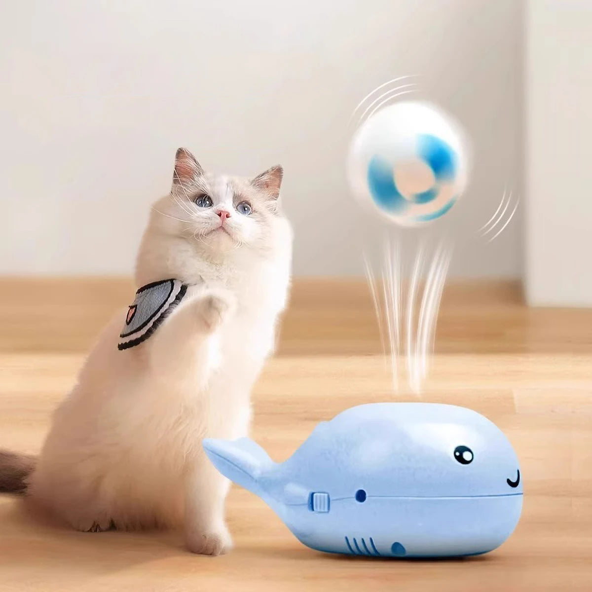 Whale Floating Cat Toy