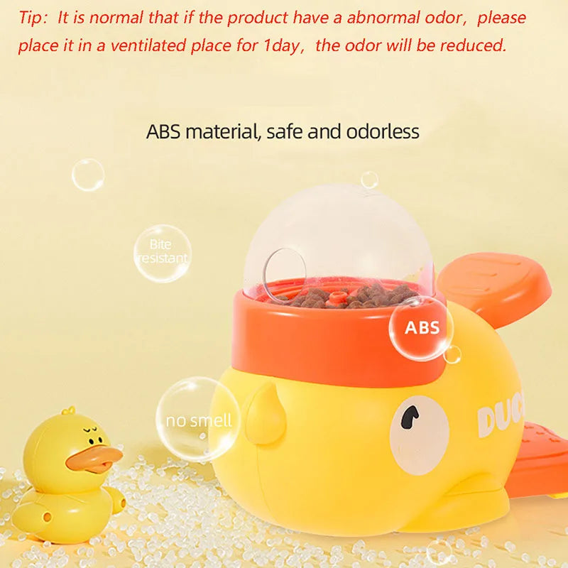 Little Yellow Duck Interactive Puzzle Pet Feeder