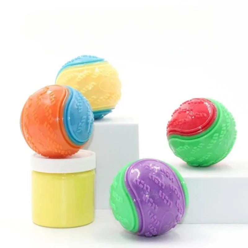 6Pcs Squeaky Balls Dog Toy Set