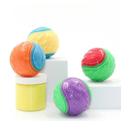 6Pcs Squeaky Balls Dog Toy Set