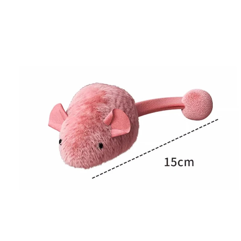 Interactive Plush Mouse Cat Toy