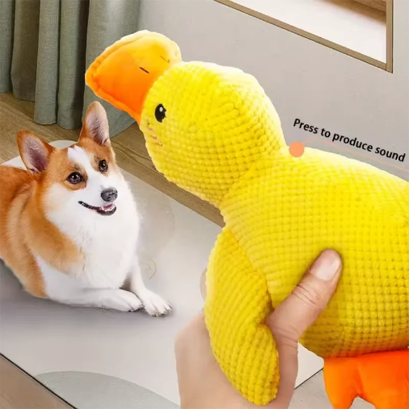 Stomping Duck Plush Dog Toy