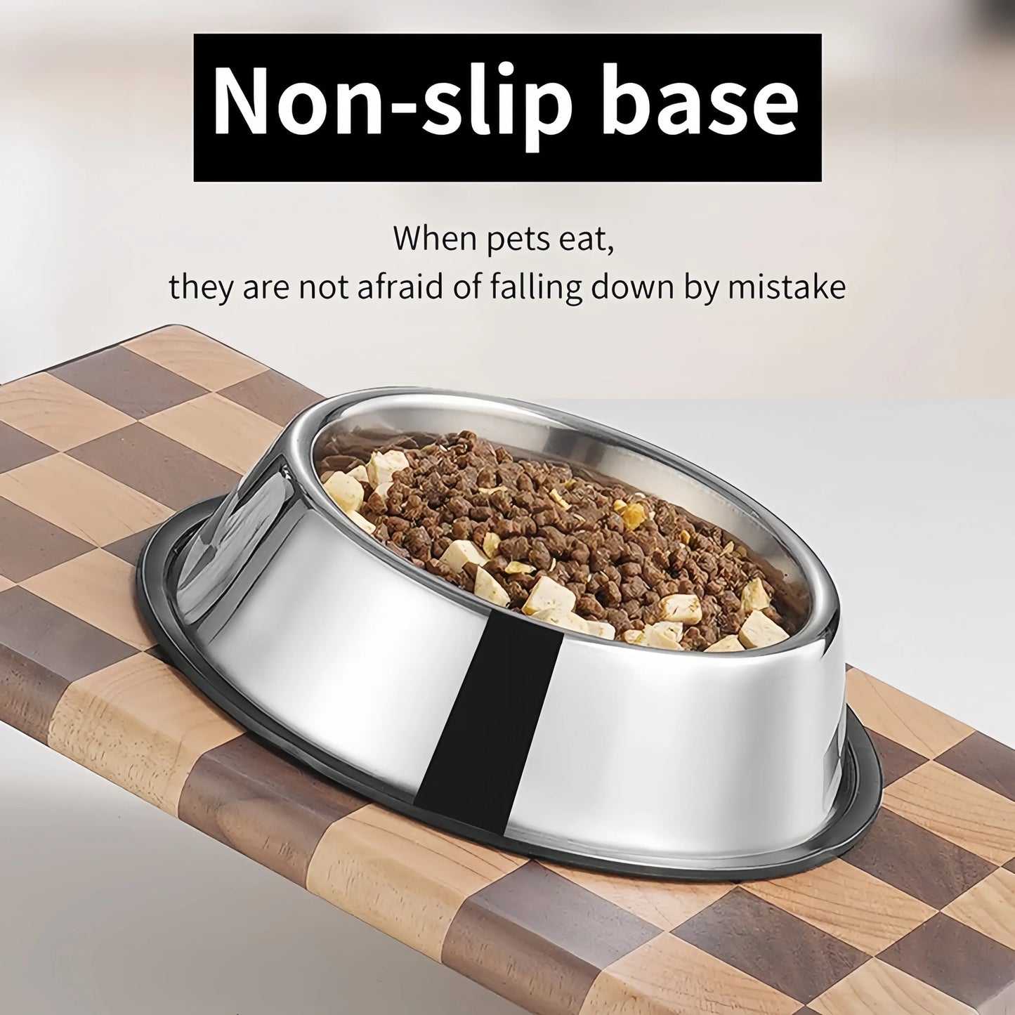 Pet Dog & Cat Stainless Steel Feeding Bowl