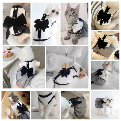 Luxury Bowknot Dog Dress