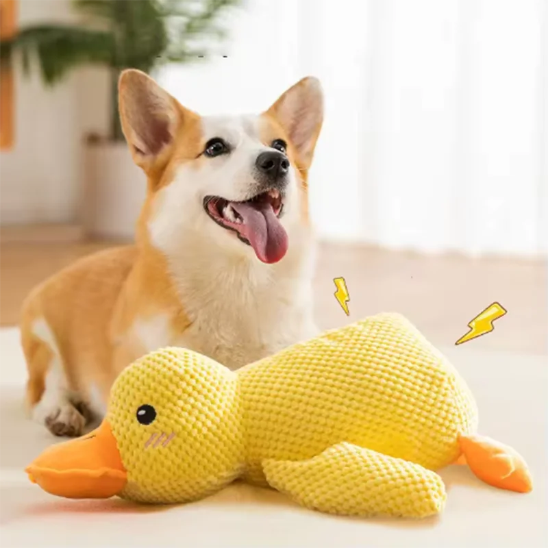 Stomping Duck Plush Dog Toy