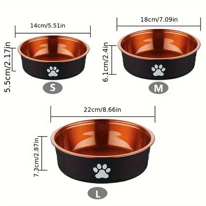 Anti-Slip Stainless Steel Dog Bowls