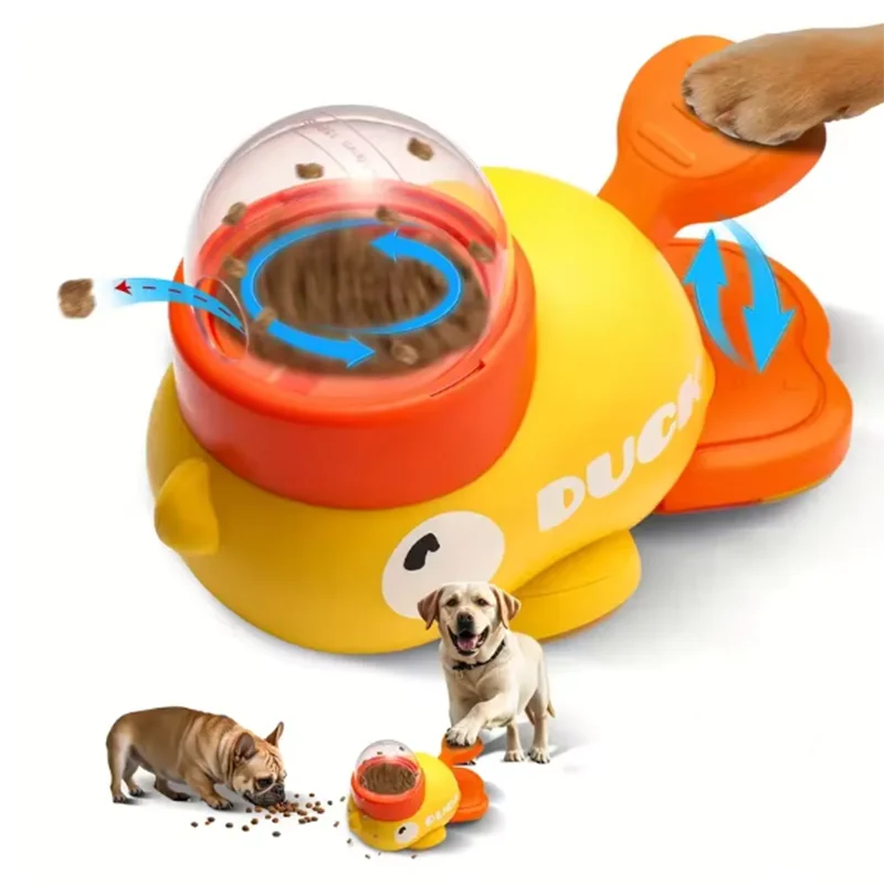 Little Yellow Duck Interactive Puzzle Pet Feeder