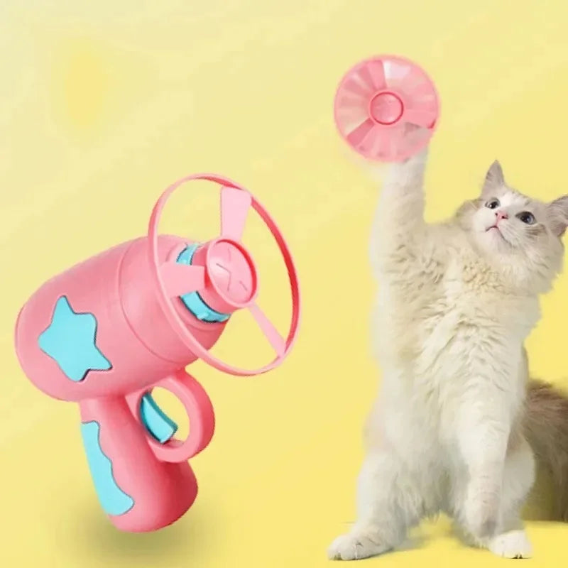 Funny Interactive Cat Launch Disc Toy