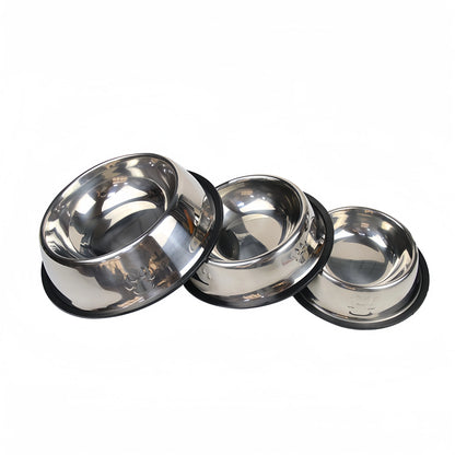 Pet Dog & Cat Stainless Steel Feeding Bowl