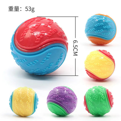 6Pcs Squeaky Balls Dog Toy Set