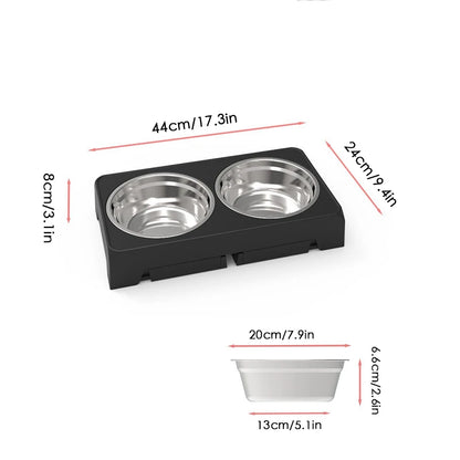 BOOTEELY Elevated Dog Feeder Bowls