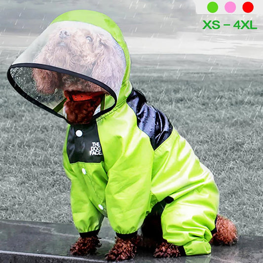 Dog Face Raincoat Jumpsuit