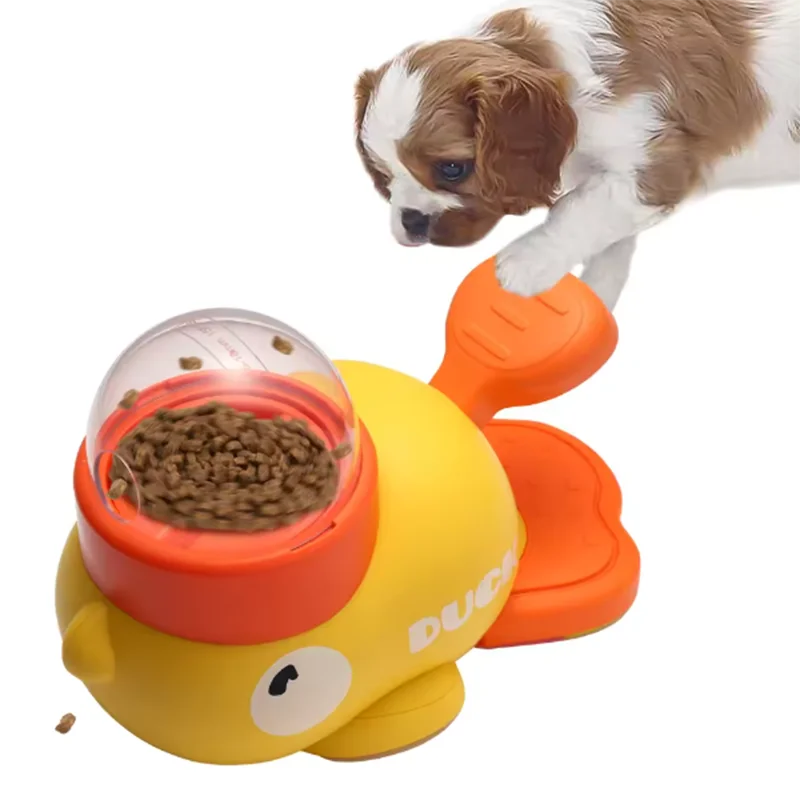 Little Yellow Duck Interactive Puzzle Pet Feeder
