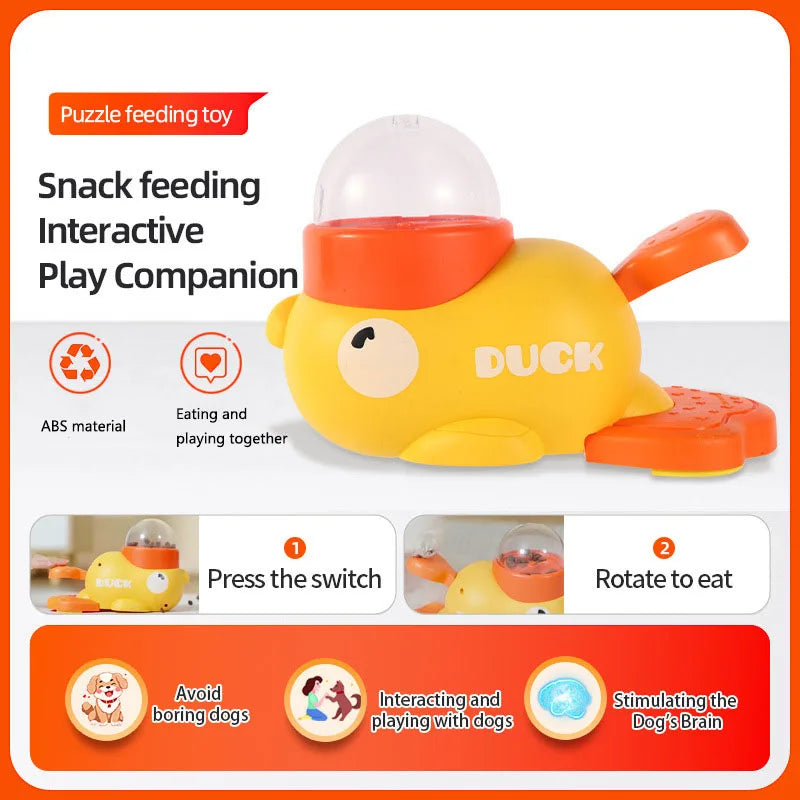 Little Yellow Duck Interactive Puzzle Pet Feeder