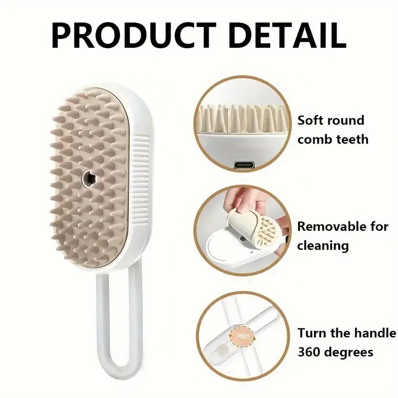 Electric Pet Steam Brush