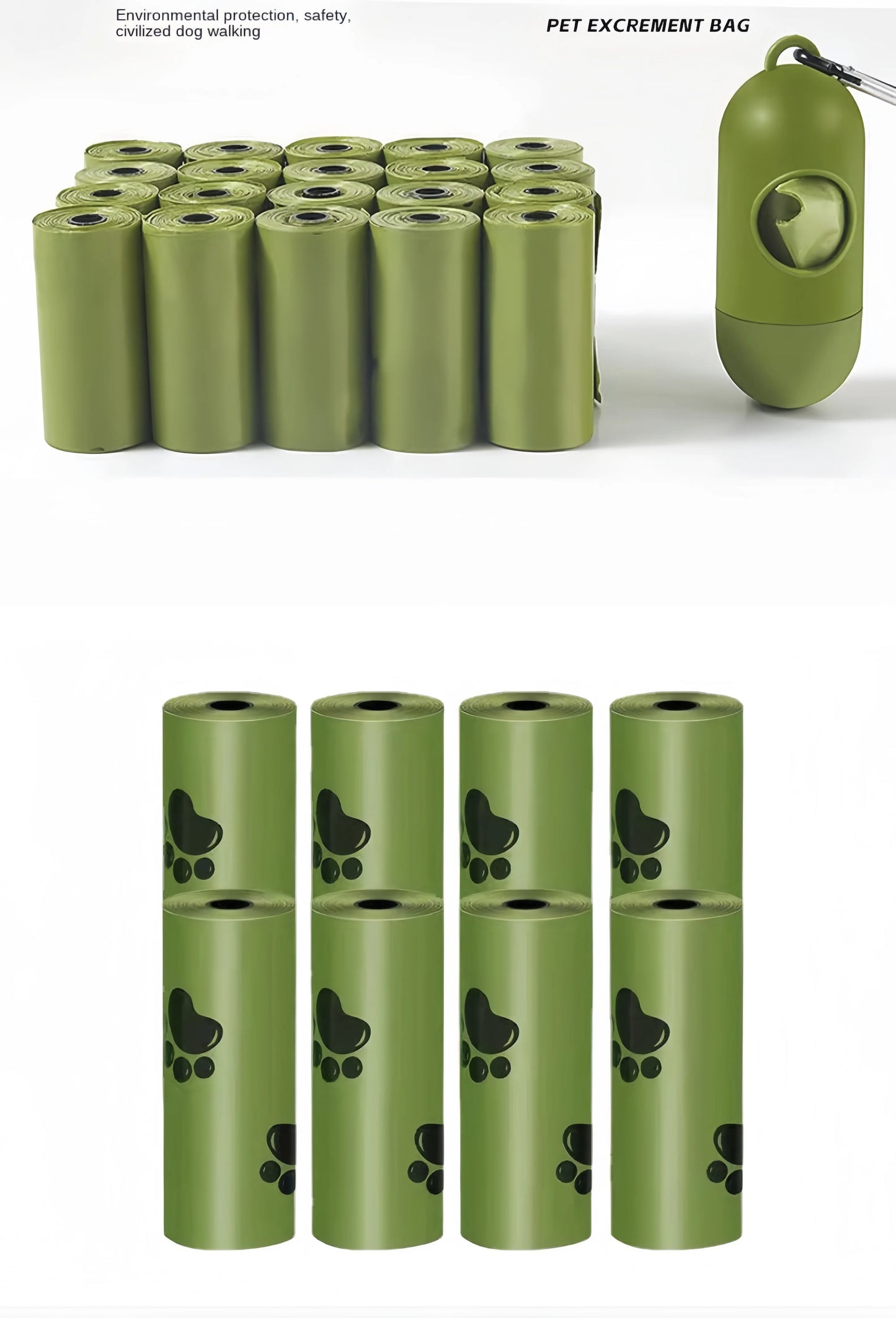 Biodegradable Dog Poop Bags with Dispenser