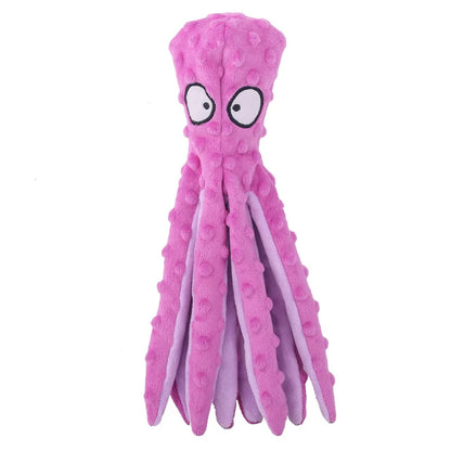 Plush Octopus Dog Toy