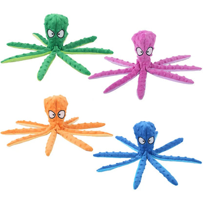 Plush Octopus Dog Toy