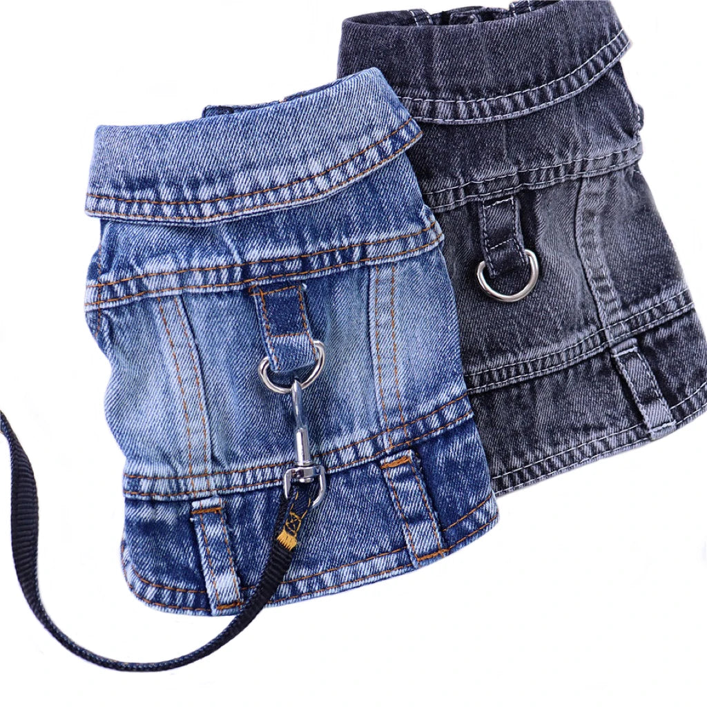 Towable Denim Dog Jacket
