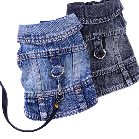Towable Denim Dog Jacket