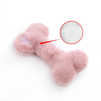 Cute Love Bone Plush Dog Toy