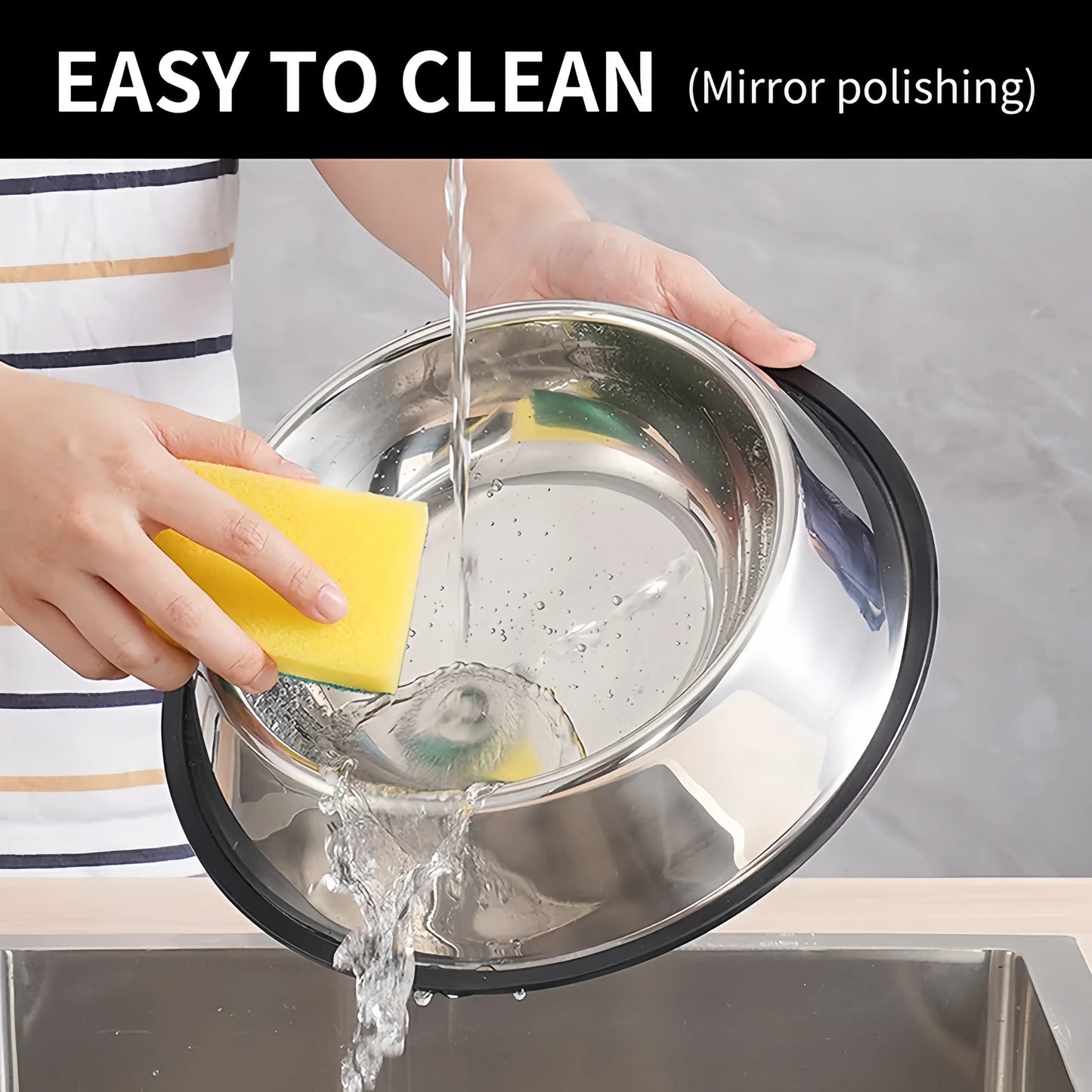 Pet Dog & Cat Stainless Steel Feeding Bowl