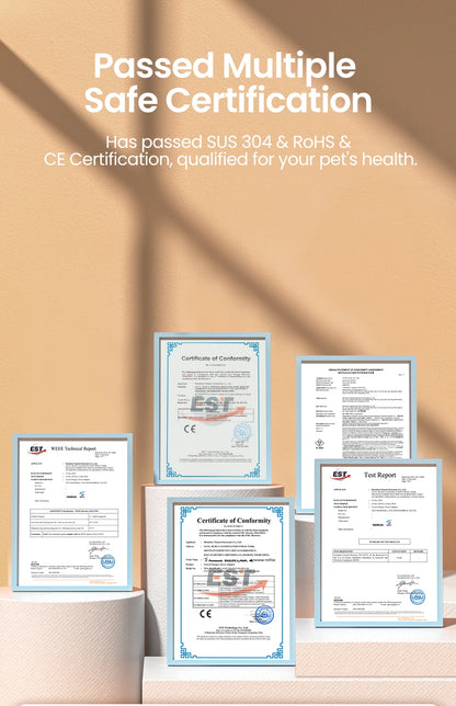 ROJECO Stainless Steel Pet Drinking Fountain