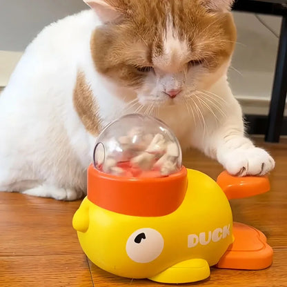Little Yellow Duck Interactive Puzzle Pet Feeder